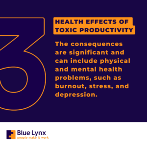 Health effect of toxic productivity