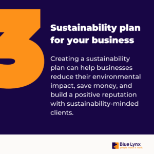 Sustainability plan for your business