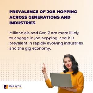 Prevalence of job hopping across generations
